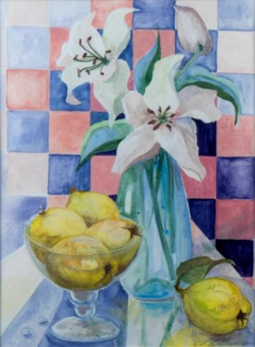 A-Stillleben-mit-Quitten